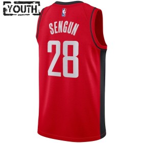 Camiseta Niños Houston Rockets Alperen Sengun 28 2022-23 Nike Icon Edition Rojo Swingman